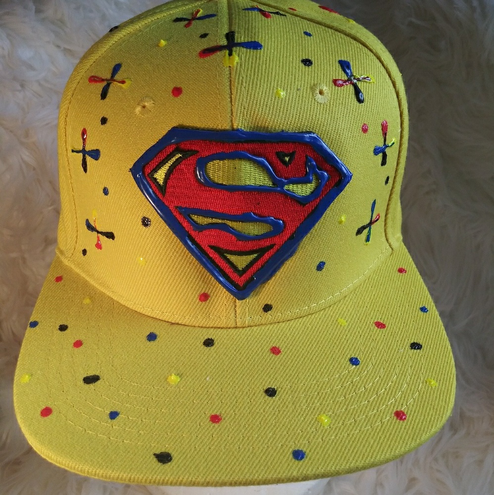 Custom Designed Hat/ Superman/ Superwoman Snapback